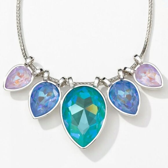 Touchstone Crystal by Swarovski Change of Pace Laguna Necklace - Picture 1 of 9